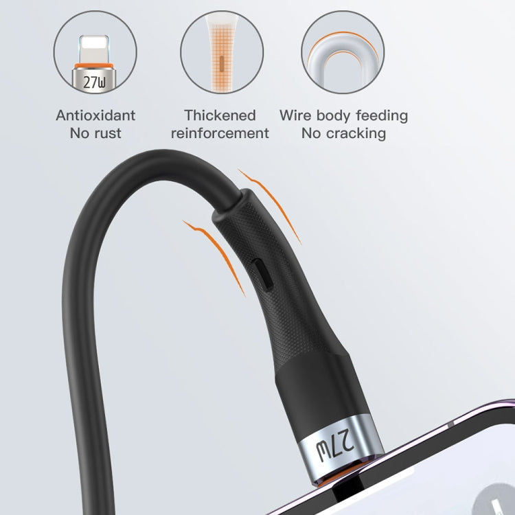 TOTU CB-2 Series USB-C / Type-C to 8 Pin Aluminum Alloy Skin Feel Charging Data Cable, 1m TOTU CB-2 Series USB-C / Type-C to 8 Pin Aluminum Alloy Skin Feel Charging Data Cable, 1m