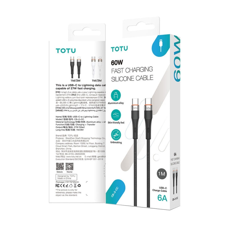 TOTU CB-2 Series USB-C / Type-C to 8 Pin Aluminum Alloy Skin Feel Charging Data Cable, 1m TOTU CB-2 Series USB-C / Type-C to 8 Pin Aluminum Alloy Skin Feel Charging Data Cable, 1m
