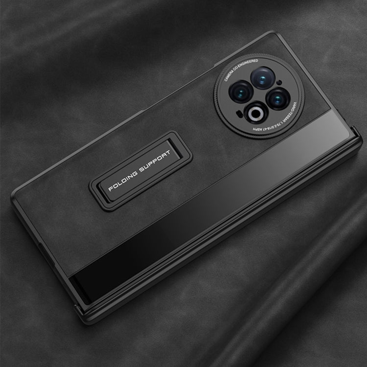 GKK Integrierte, mattierte Leder-Telefonhülle mit Klappscharnier und Halterung, für vivo X Fold2 GKK Integrierte, mattierte Leder-Telefonhülle mit Klappscharnier und Halterung, für vivo X Fold2