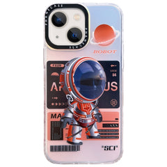 Funda de TPU con diseño de astronauta mecánico para iPhone 14 Plus, iPhone 14, iPhone 14 Pro, iPhone 14 Pro Max, iPhone 13 Pro Max, iPhone 13 Pro, iPhone 13, iPhone 12, iPhone 12 Pro Max, iPhone 12 Pro