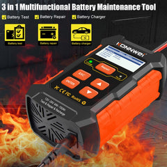KONNWEI KW520 12V / 24V 3 in 1 Car Battery Tester with Detection & Repair & Charging Function, KW520