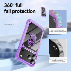 TPU + PC Lens Protection Phone Case with Ring Holder