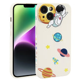 Hug Moon Astronaut Pattern TPU Phone Case, For iPhone 14 Plus, For iPhone 14, For iPhone 14 Pro, For iPhone 14 Pro Max, For iPhone SE 2022 / SE 2020 / 8 / 7, For iPhone 13 Pro Max, For iPhone 13 Pro, For iPhone 13, For iPhone 13 mini, For iPhone 12