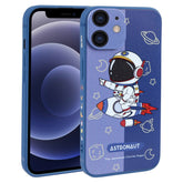 Color Contrast Astronaut Pattern TPU Phone Case, For iPhone 12 mini, For iPhone 11 Pro Max, For iPhone 11, For iPhone 11 Pro, For iPhone XS / X, For iPhone XR, For iPhone XS Max, For iPhone 8 Plus / 7 Plus