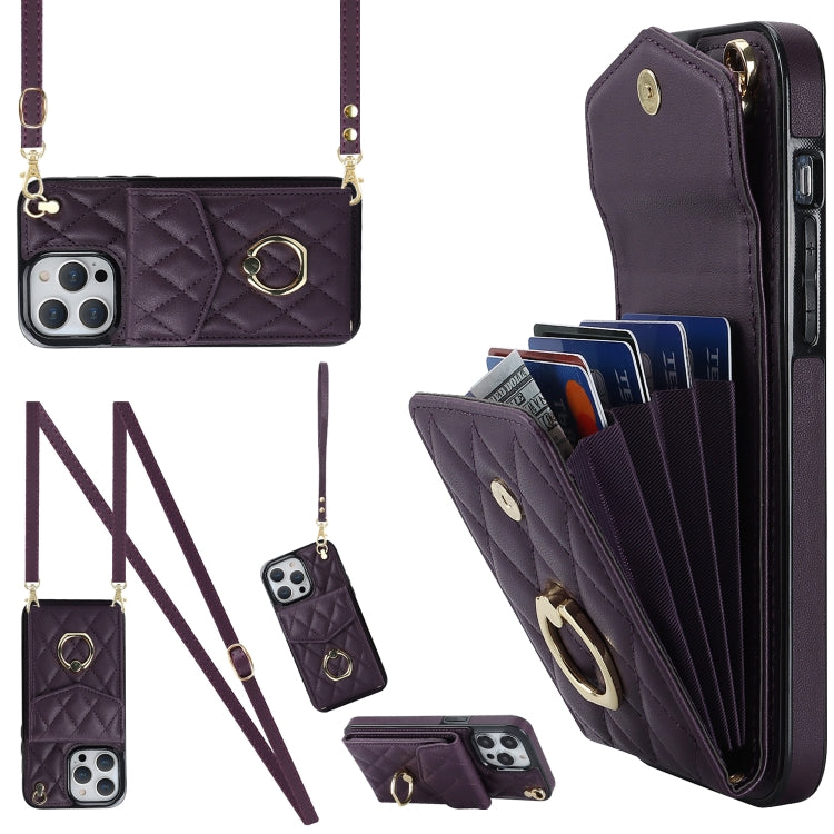 Estuche para teléfono con textura rómbica y cordón largo para iPhone XR y iPhone XS Max Estuche para teléfono con textura rómbica y cordón largo para iPhone XR y iPhone XS Max