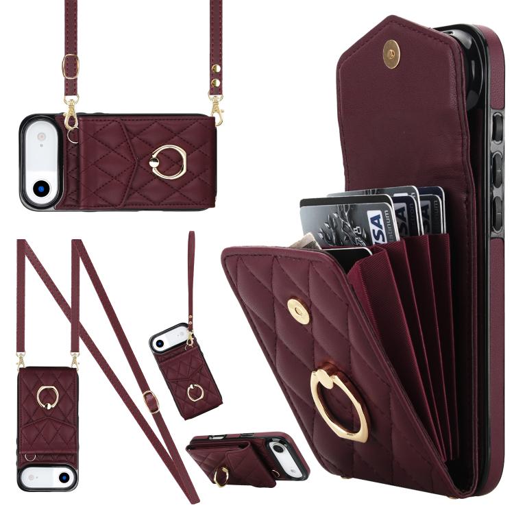 Funda para teléfono con textura rómbica y cordón largo, para iPhone 14 Pro, iPhone 15 Plus, iPhone 15, iPhone 14 Pro Max Funda para teléfono con textura rómbica y cordón largo, para iPhone 14 Pro, iPhone 15 Plus, iPhone 15, iPhone 14 Pro Max