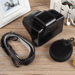 Full Body Magnetic Leather Camera Case Bag with Strap, Deluxe Edition