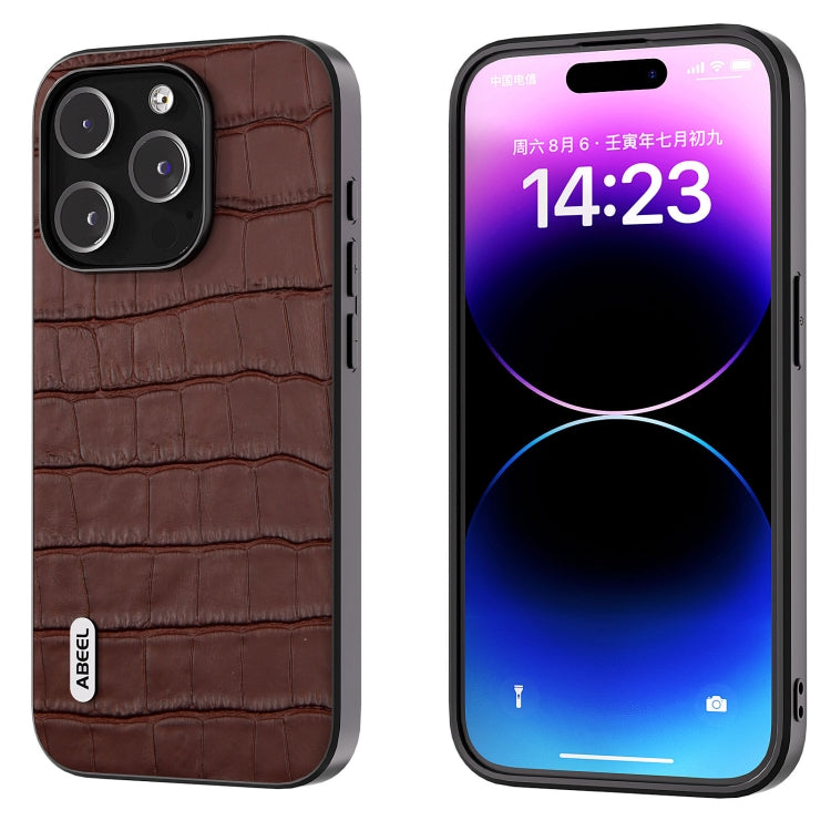 ABEEL Handyhülle aus echtem Leder mit Krokodilstruktur, für iPhone 14 Plus, für iPhone 14, für iPhone 14 Pro, für iPhone 14 Pro Max ABEEL Handyhülle aus echtem Leder mit Krokodilstruktur, für iPhone 14 Plus, für iPhone 14, für iPhone 14 Pro, für iPhone 14 Pro Max