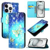 3D Painting Horizontal Flip Leather Phone Case