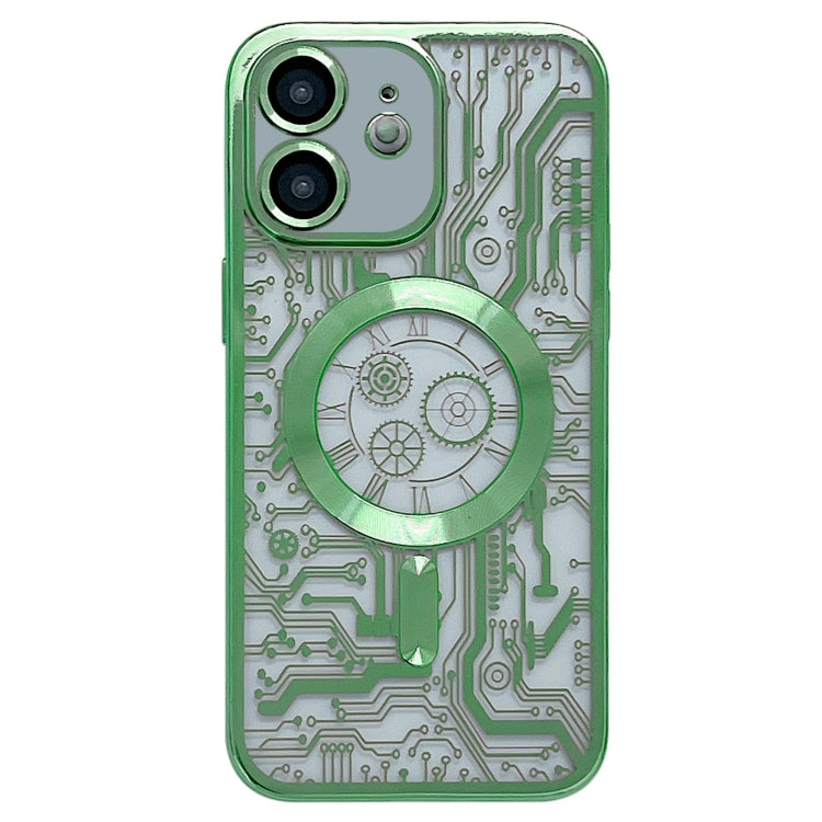 Electroplated Circuit Board Pattern MagSafe Phone Case, For iPhone 13, For iPhone 12, For iPhone 12 Pro Max Electroplated Circuit Board Pattern MagSafe Phone Case, For iPhone 13, For iPhone 12, For iPhone 12 Pro Max