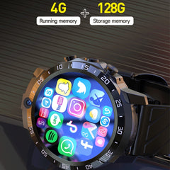 MT27 4G+64G 1.6 inch IP67 Waterproof 4G Android 8.1 Smart Watch Support Heart Rate / GPS