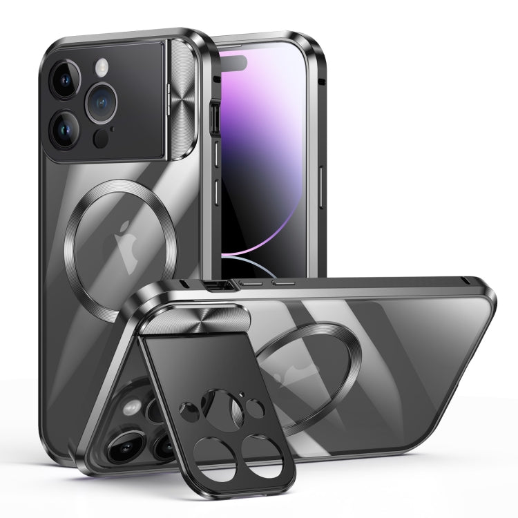 Funda de teléfono magnética de metal MagSafe con soporte para ventana grande, para iPhone 14 Pro Max, para iPhone 13 Pro Max, para iPhone 13 Pro, para iPhone 13 Funda de teléfono magnética de metal MagSafe con soporte para ventana grande, para iPhone 14 Pro Max, para iPhone 13 Pro Max, para iPhone 13 Pro, para iPhone 13