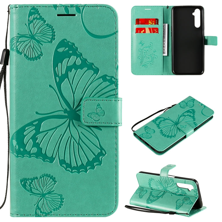 3D Butterflies Embossing Pattern Horizontal Flip Leather Case with Holder & Card Slot & Wallet