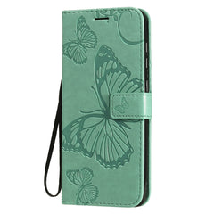3D Butterflies Embossing Pattern Horizontal Flip Leather Case with Holder & Card Slot & Wallet
