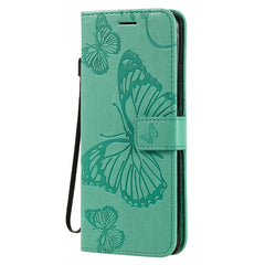 3D Butterflies Embossing Pattern Horizontal Flip Leather Case with Holder & Card Slot & Wallet
