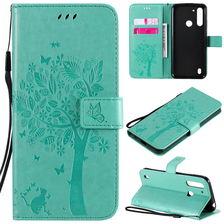 Tree & Cat Embossed Pattern Horizontal Flip Leather Case with Holder & Card Slots & Wallet & Lanyard, For Motorola Moto G Power, For Motorola Moto G8 Power Lite Tree & Cat Embossed Pattern Horizontal Flip Leather Case with Holder & Card Slots & Wallet & Lanyard, For Motorola Moto G Power, For Motorola Moto G8 Power Lite
