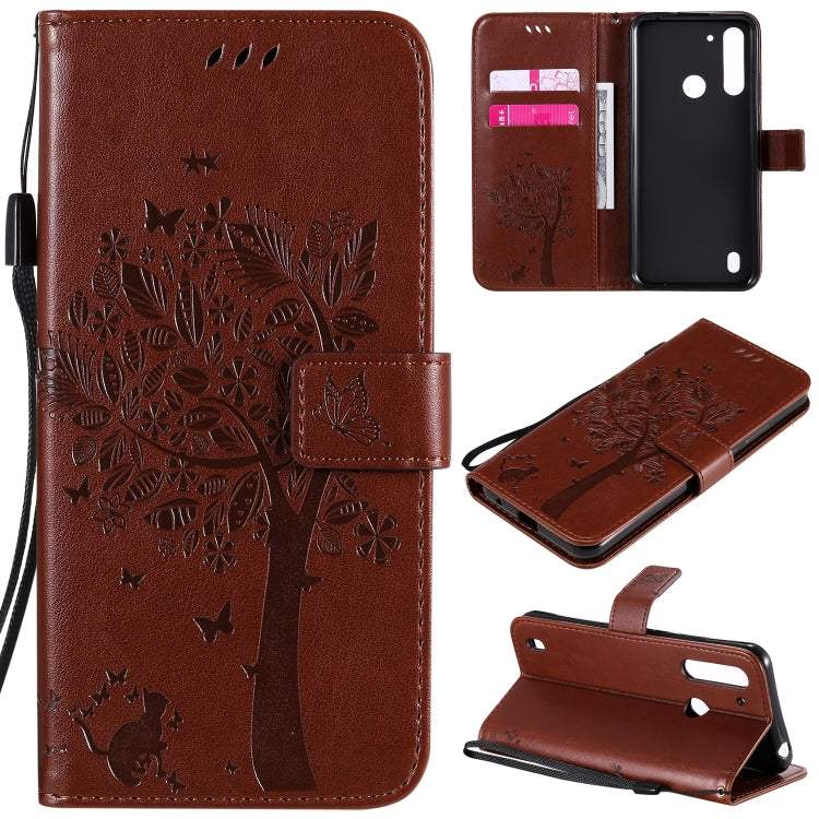 Tree & Cat Embossed Pattern Horizontal Flip Leather Case with Holder & Card Slots & Wallet & Lanyard, For Motorola Moto G Power, For Motorola Moto G8 Power Lite Tree & Cat Embossed Pattern Horizontal Flip Leather Case with Holder & Card Slots & Wallet & Lanyard, For Motorola Moto G Power, For Motorola Moto G8 Power Lite