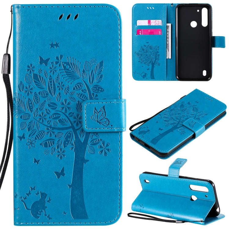 Tree & Cat Embossed Pattern Horizontal Flip Leather Case with Holder & Card Slots & Wallet & Lanyard, For Motorola Moto G Power, For Motorola Moto G8 Power Lite Tree & Cat Embossed Pattern Horizontal Flip Leather Case with Holder & Card Slots & Wallet & Lanyard, For Motorola Moto G Power, For Motorola Moto G8 Power Lite