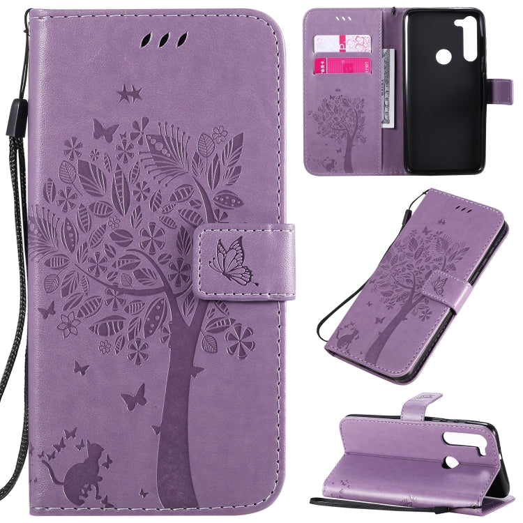 Tree & Cat Embossed Pattern Horizontal Flip Leather Case with Holder & Card Slots & Wallet & Lanyard, For Motorola Moto G8 Power, For OPPO Realme 6 Tree & Cat Embossed Pattern Horizontal Flip Leather Case with Holder & Card Slots & Wallet & Lanyard, For Motorola Moto G8 Power, For OPPO Realme 6