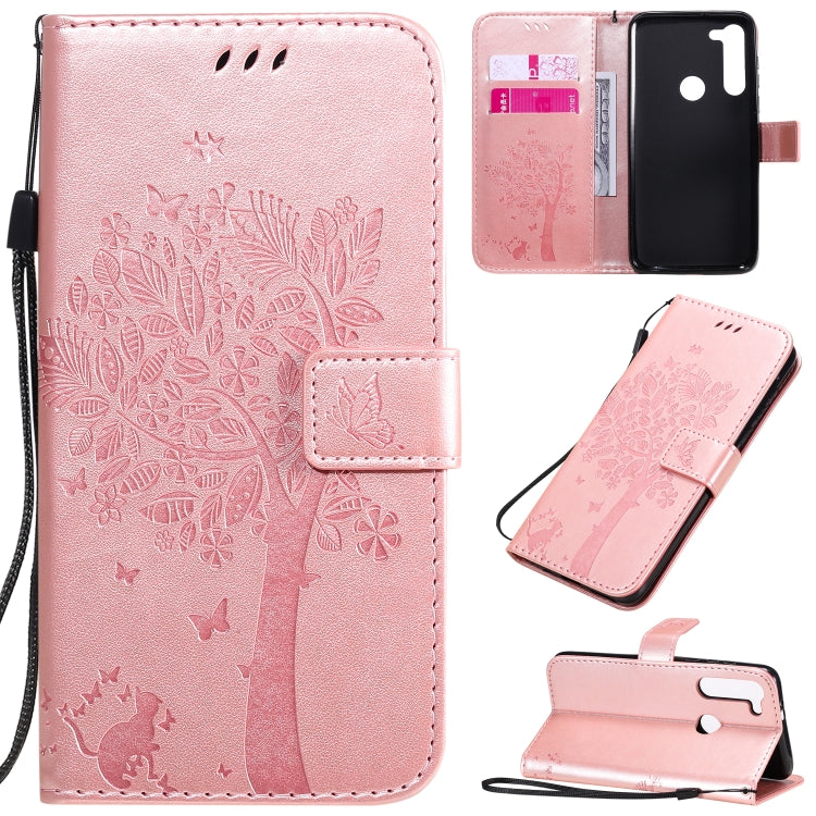 Tree & Cat Embossed Pattern Horizontal Flip Leather Case with Holder & Card Slots & Wallet & Lanyard, For Motorola Moto G8 Power, For OPPO Realme 6 Tree & Cat Embossed Pattern Horizontal Flip Leather Case with Holder & Card Slots & Wallet & Lanyard, For Motorola Moto G8 Power, For OPPO Realme 6