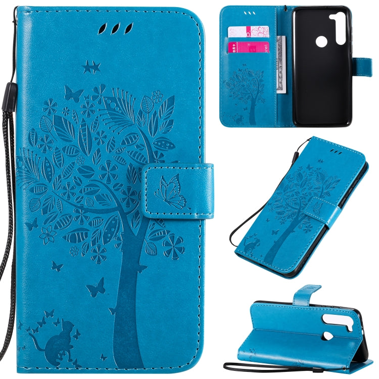 Tree & Cat Embossed Pattern Horizontal Flip Leather Case with Holder & Card Slots & Wallet & Lanyard, For Motorola Moto G8 Power, For OPPO Realme 6 Tree & Cat Embossed Pattern Horizontal Flip Leather Case with Holder & Card Slots & Wallet & Lanyard, For Motorola Moto G8 Power, For OPPO Realme 6