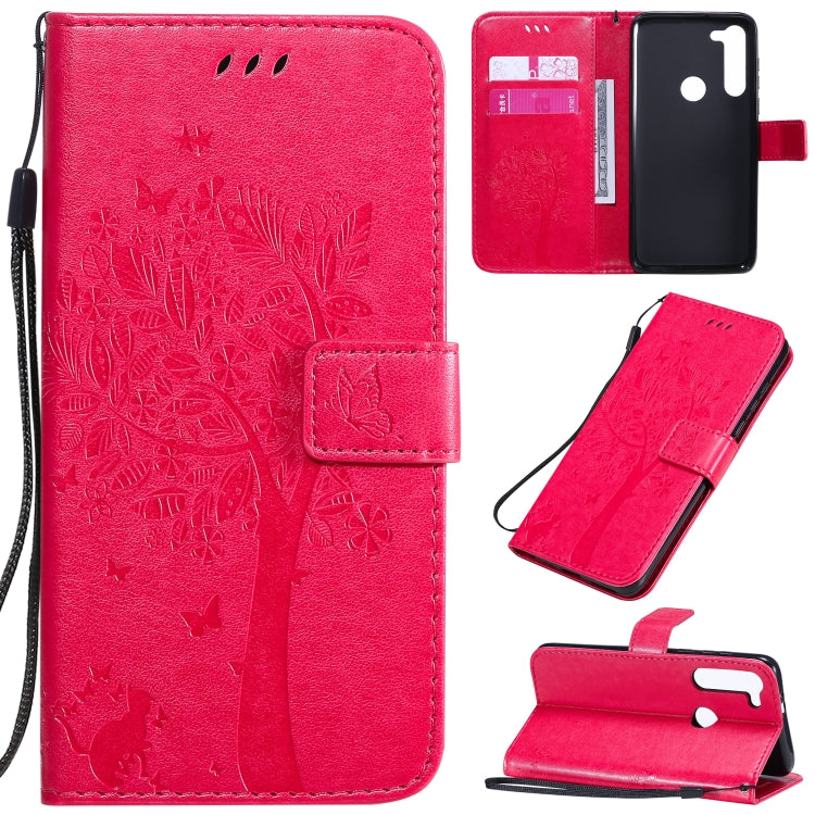 Tree & Cat Embossed Pattern Horizontal Flip Leather Case with Holder & Card Slots & Wallet & Lanyard, For Motorola Moto G8 Power, For OPPO Realme 6 Tree & Cat Embossed Pattern Horizontal Flip Leather Case with Holder & Card Slots & Wallet & Lanyard, For Motorola Moto G8 Power, For OPPO Realme 6