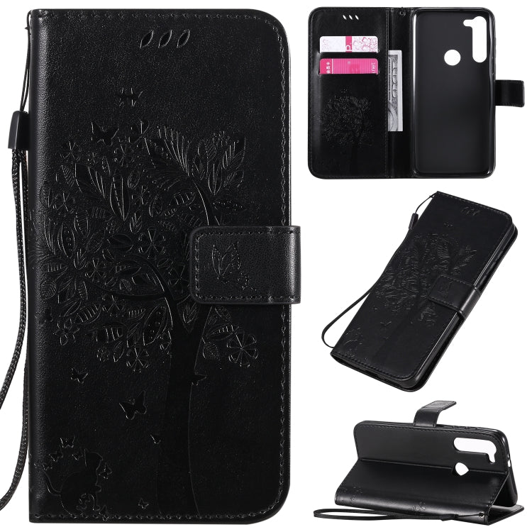 Tree & Cat Embossed Pattern Horizontal Flip Leather Case with Holder & Card Slots & Wallet & Lanyard, For Motorola Moto G8 Power, For OPPO Realme 6 Tree & Cat Embossed Pattern Horizontal Flip Leather Case with Holder & Card Slots & Wallet & Lanyard, For Motorola Moto G8 Power, For OPPO Realme 6