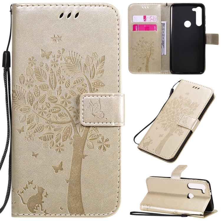 Tree & Cat Embossed Pattern Horizontal Flip Leather Case with Holder & Card Slots & Wallet & Lanyard, For Motorola Moto G8 Power, For OPPO Realme 6 Tree & Cat Embossed Pattern Horizontal Flip Leather Case with Holder & Card Slots & Wallet & Lanyard, For Motorola Moto G8 Power, For OPPO Realme 6