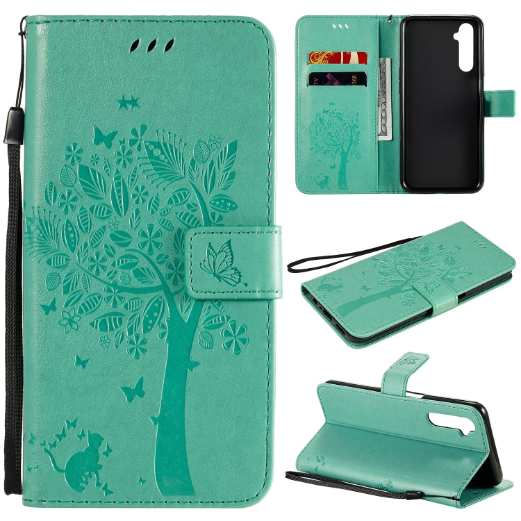 Tree & Cat Embossed Pattern Horizontal Flip Leather Case with Holder & Card Slots & Wallet & Lanyard, For Motorola Moto G8 Power, For OPPO Realme 6 Tree & Cat Embossed Pattern Horizontal Flip Leather Case with Holder & Card Slots & Wallet & Lanyard, For Motorola Moto G8 Power, For OPPO Realme 6