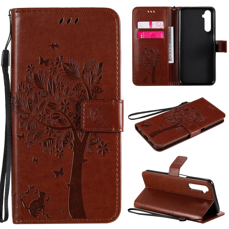 Tree & Cat Embossed Pattern Horizontal Flip Leather Case with Holder & Card Slots & Wallet & Lanyard, For Motorola Moto G8 Power, For OPPO Realme 6 Tree & Cat Embossed Pattern Horizontal Flip Leather Case with Holder & Card Slots & Wallet & Lanyard, For Motorola Moto G8 Power, For OPPO Realme 6
