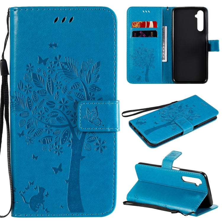 Tree & Cat Embossed Pattern Horizontal Flip Leather Case with Holder & Card Slots & Wallet & Lanyard, For Motorola Moto G8 Power, For OPPO Realme 6 Tree & Cat Embossed Pattern Horizontal Flip Leather Case with Holder & Card Slots & Wallet & Lanyard, For Motorola Moto G8 Power, For OPPO Realme 6