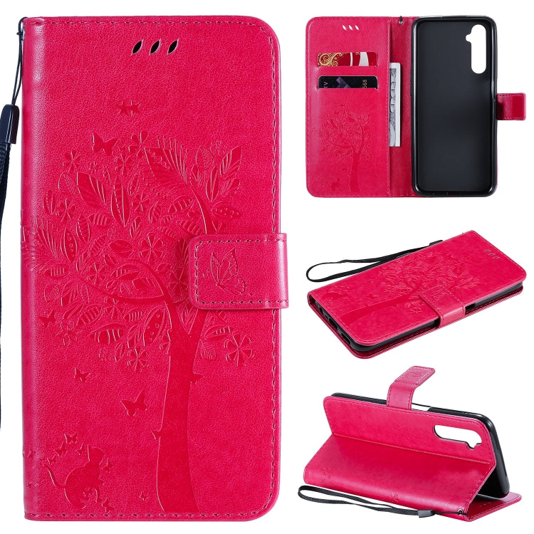 Tree & Cat Embossed Pattern Horizontal Flip Leather Case with Holder & Card Slots & Wallet & Lanyard, For Motorola Moto G8 Power, For OPPO Realme 6 Tree & Cat Embossed Pattern Horizontal Flip Leather Case with Holder & Card Slots & Wallet & Lanyard, For Motorola Moto G8 Power, For OPPO Realme 6