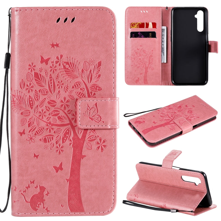 Tree & Cat Embossed Pattern Horizontal Flip Leather Case with Holder & Card Slots & Wallet & Lanyard, For Motorola Moto G8 Power, For OPPO Realme 6 Tree & Cat Embossed Pattern Horizontal Flip Leather Case with Holder & Card Slots & Wallet & Lanyard, For Motorola Moto G8 Power, For OPPO Realme 6