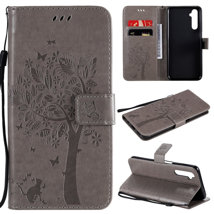 Tree & Cat Embossed Pattern Horizontal Flip Leather Case with Holder & Card Slots & Wallet & Lanyard, For Motorola Moto G8 Power, For OPPO Realme 6 Tree & Cat Embossed Pattern Horizontal Flip Leather Case with Holder & Card Slots & Wallet & Lanyard, For Motorola Moto G8 Power, For OPPO Realme 6