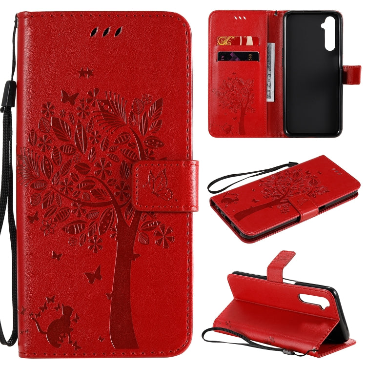 Tree & Cat Embossed Pattern Horizontal Flip Leather Case with Holder & Card Slots & Wallet & Lanyard, For Motorola Moto G8 Power, For OPPO Realme 6 Tree & Cat Embossed Pattern Horizontal Flip Leather Case with Holder & Card Slots & Wallet & Lanyard, For Motorola Moto G8 Power, For OPPO Realme 6