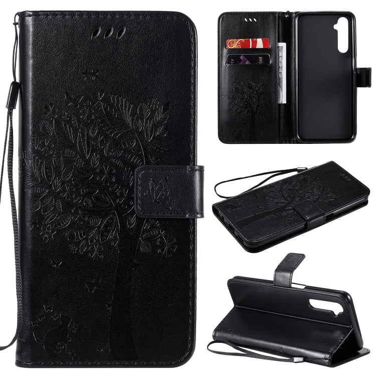 Tree & Cat Embossed Pattern Horizontal Flip Leather Case with Holder & Card Slots & Wallet & Lanyard, For Motorola Moto G8 Power, For OPPO Realme 6 Tree & Cat Embossed Pattern Horizontal Flip Leather Case with Holder & Card Slots & Wallet & Lanyard, For Motorola Moto G8 Power, For OPPO Realme 6