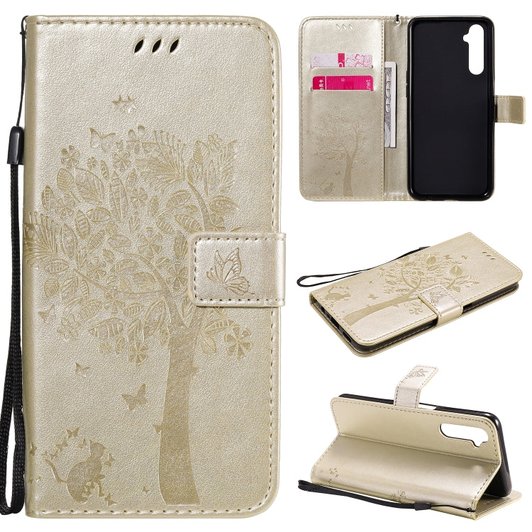 Tree & Cat Embossed Pattern Horizontal Flip Leather Case with Holder & Card Slots & Wallet & Lanyard, For Motorola Moto G8 Power, For OPPO Realme 6 Tree & Cat Embossed Pattern Horizontal Flip Leather Case with Holder & Card Slots & Wallet & Lanyard, For Motorola Moto G8 Power, For OPPO Realme 6
