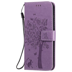 Tree & Cat Embossed Pattern Horizontal Flip Leather Case with Holder & Card Slots & Wallet & Lanyard, For Xiaomi Redmi Note 9, For Huawei Nova 7 Pro