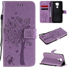 Tree & Cat Embossed Pattern Horizontal Flip Leather Case with Holder & Card Slots & Wallet & Lanyard, For Xiaomi Redmi Note 9, For Huawei Nova 7 Pro
