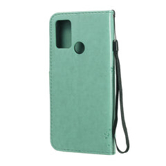 Tree & Cat Embossed Pattern Horizontal Flip Leather Case with Holder & Card Slots & Wallet & Lanyard, For Huawei Honor 9A, For Huawei Honor 30 Pro