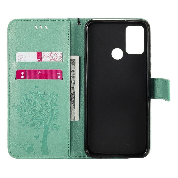Tree & Cat Embossed Pattern Horizontal Flip Leather Case with Holder & Card Slots & Wallet & Lanyard, For Huawei Honor 9A, For Huawei Honor 30 Pro Tree & Cat Embossed Pattern Horizontal Flip Leather Case with Holder & Card Slots & Wallet & Lanyard, For Huawei Honor 9A, For Huawei Honor 30 Pro