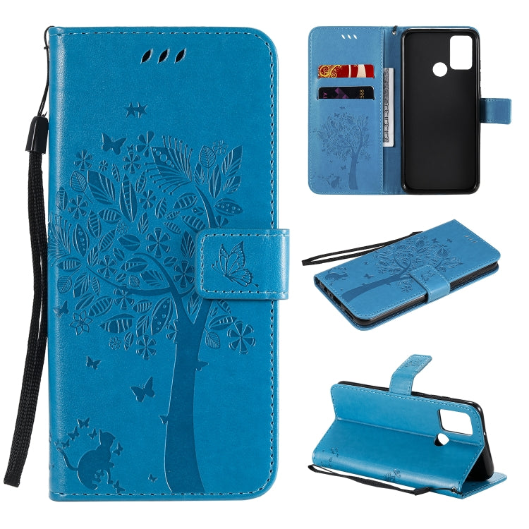 Tree & Cat Embossed Pattern Horizontal Flip Leather Case with Holder & Card Slots & Wallet & Lanyard, For Huawei Honor 9A, For Huawei Honor 30 Pro Tree & Cat Embossed Pattern Horizontal Flip Leather Case with Holder & Card Slots & Wallet & Lanyard, For Huawei Honor 9A, For Huawei Honor 30 Pro