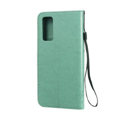 Tree & Cat Embossed Pattern Horizontal Flip Leather Case with Holder & Card Slots & Wallet & Lanyard, For Huawei Honor 30, For Huawei Honor Play4T Pro
