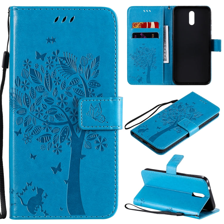 Tree & Cat Embossed Pattern Horizontal Flip Leather Case with Holder & Card Slots & Wallet & Lanyard, For Nokia 1.3, For Nokia 2.3 Tree & Cat Embossed Pattern Horizontal Flip Leather Case with Holder & Card Slots & Wallet & Lanyard, For Nokia 1.3, For Nokia 2.3