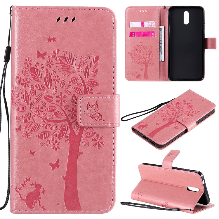 Tree & Cat Embossed Pattern Horizontal Flip Leather Case with Holder & Card Slots & Wallet & Lanyard, For Nokia 1.3, For Nokia 2.3 Tree & Cat Embossed Pattern Horizontal Flip Leather Case with Holder & Card Slots & Wallet & Lanyard, For Nokia 1.3, For Nokia 2.3