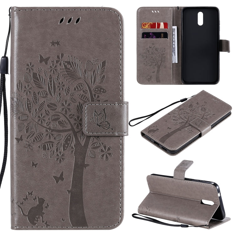 Tree & Cat Embossed Pattern Horizontal Flip Leather Case with Holder & Card Slots & Wallet & Lanyard, For Nokia 1.3, For Nokia 2.3 Tree & Cat Embossed Pattern Horizontal Flip Leather Case with Holder & Card Slots & Wallet & Lanyard, For Nokia 1.3, For Nokia 2.3