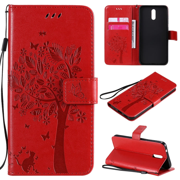Tree & Cat Embossed Pattern Horizontal Flip Leather Case with Holder & Card Slots & Wallet & Lanyard, For Nokia 1.3, For Nokia 2.3 Tree & Cat Embossed Pattern Horizontal Flip Leather Case with Holder & Card Slots & Wallet & Lanyard, For Nokia 1.3, For Nokia 2.3