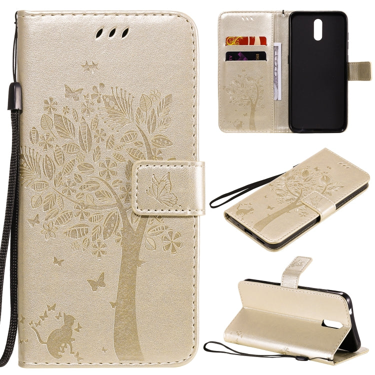 Tree & Cat Embossed Pattern Horizontal Flip Leather Case with Holder & Card Slots & Wallet & Lanyard, For Nokia 1.3, For Nokia 2.3 Tree & Cat Embossed Pattern Horizontal Flip Leather Case with Holder & Card Slots & Wallet & Lanyard, For Nokia 1.3, For Nokia 2.3