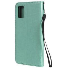 Tree & Cat Embossed Pattern Horizontal Flip Leather Case with Holder & Card Slots & Wallet & Lanyard, For Samsung Galaxy A41, For Samsung Galaxy A51 5G