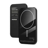 MOMAX Q.MAG X Portable Metal Magnetic Wireless Power Bank, 5000mAh, 10000mAh, 20000mAh